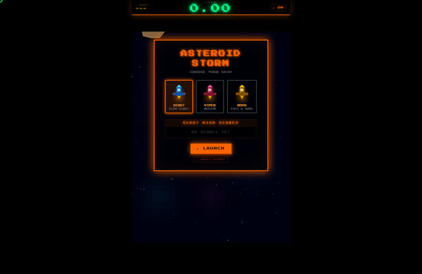 Asteroid Storm screenshot