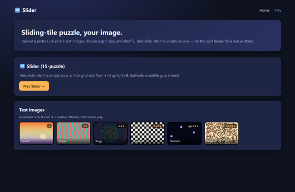 Slider screenshot