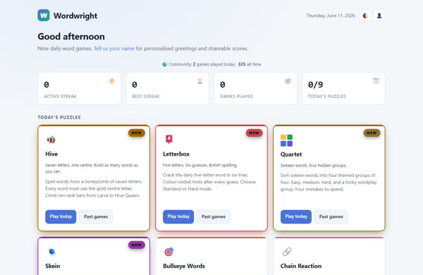 Wordwright screenshot